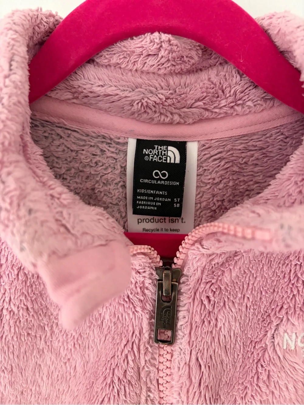 The North Face Girls' Pink Fleece Jacket | 5T
